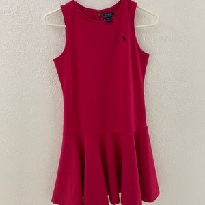 Polo Ralph Lauren hot pink kids sleeveless dress
